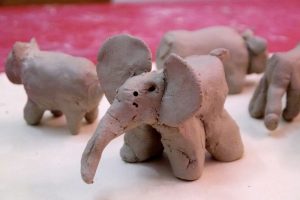 Elefant aus der Kita-Tonwerkstatt